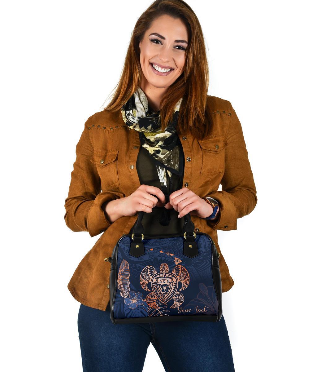 Personalized - Hawaii Kakau Polynesian Aloha Turtle Map Shoulder Handbag - Special Edition - Polynesian Pride