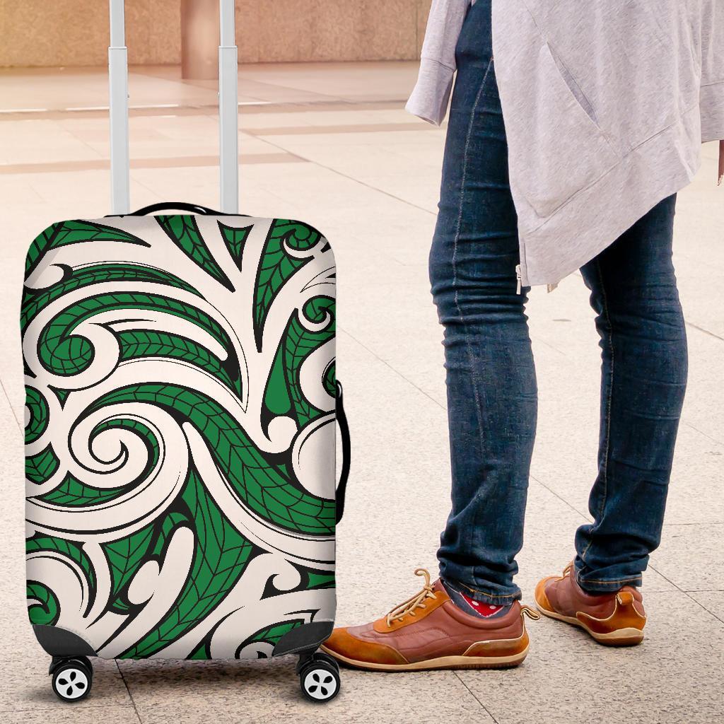 Polynesian Maori Ethnic Ornament Green Luggage Covers - Polynesian Pride