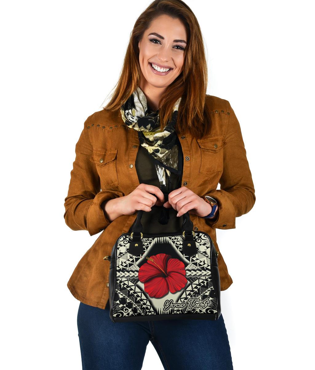 Personalised - Hawaii Hibiscus Culture Polynesian Shoulder Handbag - Polynesian Pride