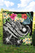 Marshall Islands Polynesian Premium Quilt - Summer Plumeria (Black) - Polynesian Pride