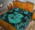 Hawaii Anchor Hibiscus Flower Vintage Quilt Bed Set - AH - Turquoise - Polynesian Pride