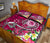 FSM Quilt Bed Set - Turtle Plumeria (PINK) - Polynesian Pride