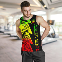 (Custom Personalised Text) Samoa Men Tank Tops - Samoa Coat Of Arm Reggae - Polynesian Pride