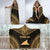 Tokelau Polynesian Chief Hooded Blanket - Gold Version - Polynesian Pride