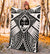 Guam Polynesian Premium Blanket - Guam White Seal with Polynesian Tattoo Ver 01 - Polynesian Pride