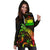 Samoa Polynesian Hoodie Dress - Turtle With Blooming Hibiscus Reggae - Polynesian Pride