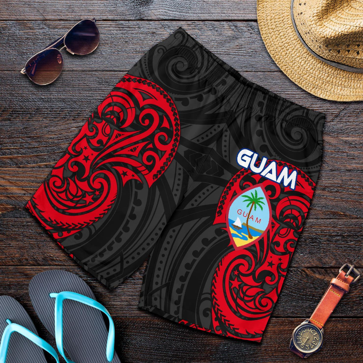 Guam Polynesian Men's Short - Guam Spirit - Polynesian Pride