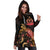 Vanuatu Polynesian Hoodie Dress - Turtle With Blooming Hibiscus Gold - Polynesian Pride