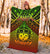 Polynesian Samoa Premium Blanket - Reggae Vintage Polynesian Patterns - Polynesian Pride