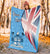 Fiji Custom Personalised Premium Blanket - Fiji Flag - Polynesian Pride