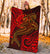 Tahiti Premium Blanket - Red Shark Polynesian Tattoo - Polynesian Pride