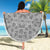 Polynesian Beach Blanket White And Black - Polynesian Pride