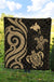 Papua New Guinea Premium Quilt - Gold Tentacle Turtle - Polynesian Pride