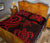 Wallis and Futuna Quilt Bed Set - Red Tentacle Turtle - Polynesian Pride