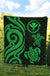 Hawaii Premium Quilt - Green Tentacle Turtle - Polynesian Pride