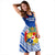 Mate Ma'a Tonga Rugby Women's Dress Polynesian Creative Style - Blue - Polynesian Pride