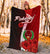 Pohnpei Micronesia Premium Blanket - Coat Of Arm With Hibiscus - Polynesian Pride