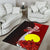 Palau Polynesian Area Rug - Coat Of Arm With Hibiscus - Polynesian Pride