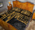 Tahiti Quilt Bed Set - Tahiti Seal In Heartbeat Patterns Style (Gold) - Polynesian Pride