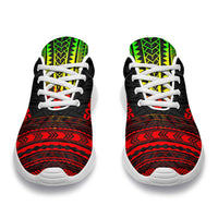Society Islands Sporty Sneakers - Polynesian Chief Reggae Version - Polynesian Pride
