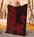 Cook Islands Premium Blanket - Red Tentacle Turtle - Polynesian Pride