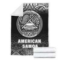 American Samoa Premium Blanket - Black Fog Style - Polynesian Pride