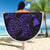 Turtle Hibiscus Map Purple Beach Blanket - Polynesian Pride