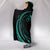 Kanaka Hooded Blanket - Turquoise - Frida Style - Polynesian Pride