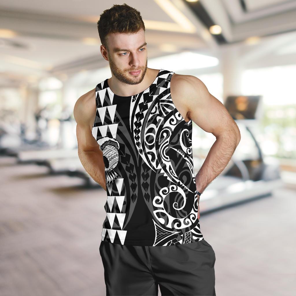 Hawaii Warrior Men's Tank Top White - Polynesian Pride