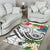 Polynesian Hawaii Area Rug - Summer Plumeria (White) - Polynesian Pride