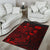 Tahiti Area Rugs Turtle Hibiscus Red - Polynesian Pride