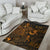 Fiji Area Rugs Turtle Hibiscus Gold - Polynesian Pride