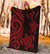 Kosrae Micronesian Premium Blanket - Red Tentacle Turtle - Polynesian Pride