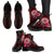 American Samoa Leather Boots - Coat Of Arm With Polynesian Patterns - Polynesian Pride