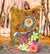 FSM Premium Blanket - Turtle Plumeria (Gold) - Polynesian Pride