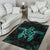 Hawaiian Golden Hibiscus And Turtle Area Rug AH - Polynesian Pride