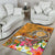 Tahiti Area Rug - Turtle Plumeria (Gold) - Polynesian Pride