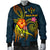 Kosrae Polynesian Personalised Men's Bomber Jacket - Legend of Kosrae (Blue) - Polynesian Pride