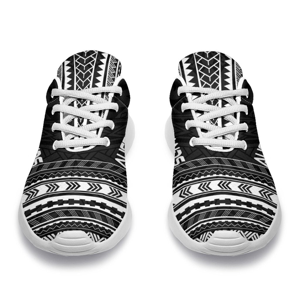 Austral Islands Sporty Sneakers - Polynesian Chief Black Version - Polynesian Pride