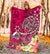 Polynesian Premium Blanket - Turtle Plumeria Pink Color - Polynesian Pride