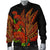 Polynesian Hawaii Men's Bomber Jacket - Ohia Lehua - Polynesian Pride