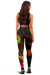 Tahiti Polynesian Women's Leggings - Hibiscus and Banana Leaves - Polynesian Pride