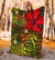 Hawaii Lauhala Hibiscus Polynesian Tropical Reggae Premium Blanket - Wake Style - AH - Polynesian Pride