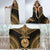 French Polynesia Polynesian Chief Hooded Blanket - Gold Version - Polynesian Pride