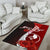 Yap Micronesia Custom Personalised Area Rug - Coat Of Arm With Hibiscus - Polynesian Pride