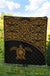 Polynesian Premium Quilt - Yellow Turtle Curve Version - Polynesian Pride
