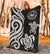 Tahiti Polynesian Premium Blanket - White Tentacle Turtle - Polynesian Pride