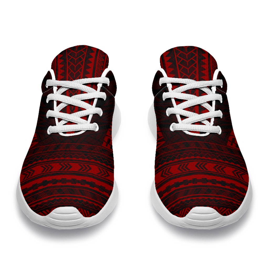 French Polynesia Sporty Sneakers - Polynesian Chief Red Version - Polynesian Pride