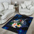 Vanuatu Polynesian Area Rug - Turtle With Plumeria Flowers - Polynesian Pride