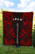 Society Islands Premium Quilt - Society Islands Flag Polynesian Red Tattoo - Polynesian Pride